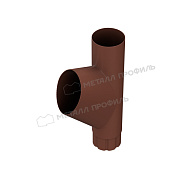 Тройник трубы МЕТАЛЛ ПРОФИЛЬ Foramina PUR D100 Ral 8017