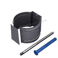 Держатель трубы (на кирпич) МЕТАЛЛ ПРОФИЛЬ Foramina Freeze D100 Grey